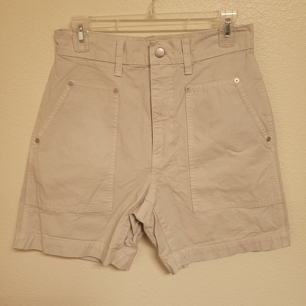 Madewell Garment Dyed High Waist Carpenter Shorts